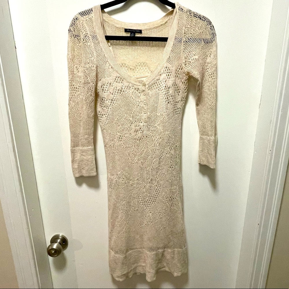 American Eagle Lace Sweater Dress